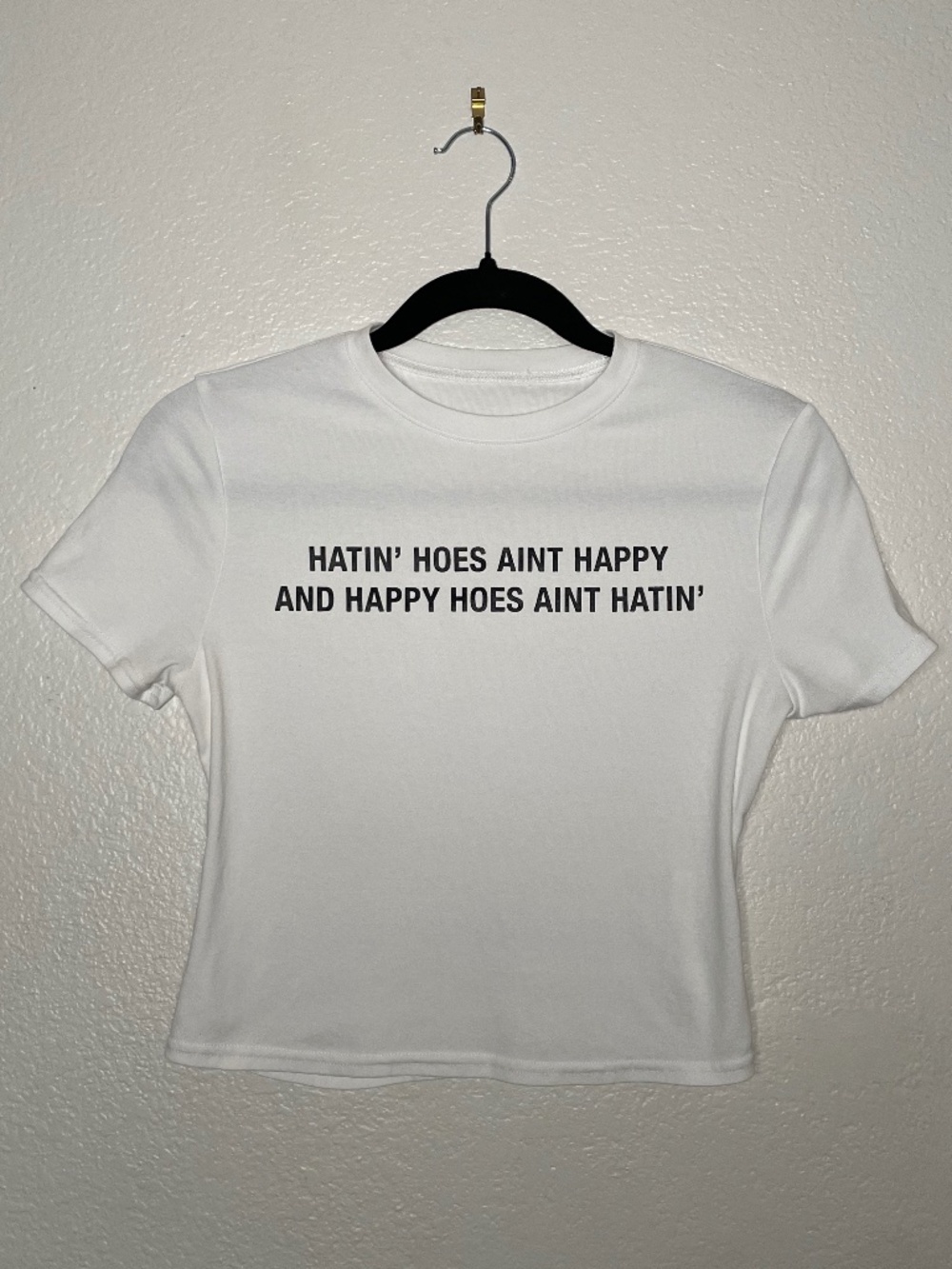 Happy Hoes Funny Crop Tee